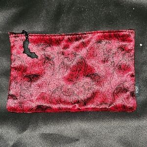 Red and Black Makeup Bag
